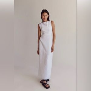 NWT DISSH TYLA WHITE LINEN DRESS sz 10